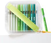 Kasimir Acrylic Paint Markers Brush Tip with Storage Case, 60 Colors
