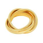 ZIVOM® Triple Layer Wrap Around Snake 18k Gold Stainless Steel Stretchable Bracelet for Women