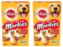 Pedigree Markies Delicious Meaty Rolls with Marrowbone, Dogs Treats, Twin Pack, 2 x 500g