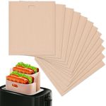 12pcs Non Stick Reusable Toaster Bags - Toaster Sandwich Bags Grilled Cheese Toaster Bags Reusable Bags for Food - Fiberglass Heat Resistant Toaster Bags for Grilled Cheese Sandwiches, Toaster Sleeves