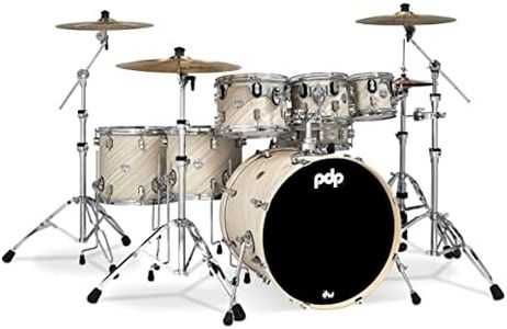 Pacific Drums & Percussion Drum Set PDP Concept Maple 7-Piece, Twisted Ivory Shell Pack (PDCM2217TI)