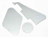 KAISH Silver Mirror LP Standard Pickguard and LP Rear Control Plate Switch Plate Cavity Covers for Les Paul Made in USA