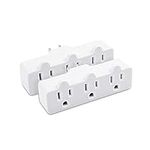 Cable Matters 2-Pack Spaced 3 Outlet Grounded Outlet Extender Wall Tap