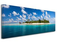 Panoramic Picture - Landscape Photo Print on Canvas Wall Decoration for Home, Kitchen, Living Room, Bedroom - 100 x 35 cm