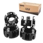 10L0L Golf Cart 2 inch Wheel Spacers for Yamaha, EZGO, Club Car (4x72mm Bolt Pattern, 68mm Hub Bore, 1/2-20 Studs) 4 Pack, Black