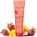 Boka Fluoride Free Toothpaste- Nano Hydroxyapatite, Remineralizing, Sensitive Teeth, Whitening- Dentist Recommended for Adult, Kids Oral Care - Strawberry Mango Flavor, 4oz (113g) 1Pk - US Manufactured