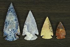 Reikiera Handmade Indian Agate Stone Small Spearhead Set of 8 Inches Arrowheads
