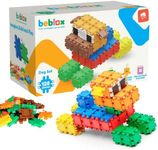 BEBLOX STEM Building Toys for Kids Dog Set - 128-Piece Connecting Tiles for Building Blocks, Educational Toys for Children, Preschool Learning Activities - Includes Manual Book Multicolor