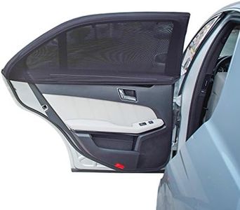 TFY Universal Car Side Window Sun Shade - Protects Your Kids from Sun Burn - Double Layer Design - Maximum Protection - Fit Most of Sedan Ford Audi BMW Honda Mazda Nissan and Others - 2 Pieces