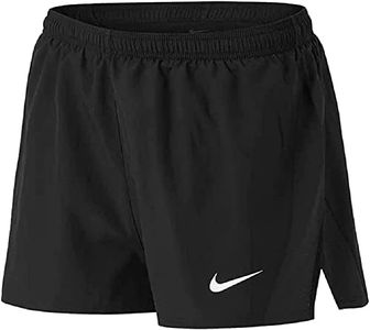 Nike Women's Dry 10K Running Shorts, Black/White, Medium