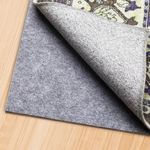 Non Slip Rug Pads 8x10, 1/4" Rug Grippers for Area Rugs on Hardwood Floors, Non Skid Felt Under Rug Pad Safe for All Floors and Rugs Keeps Rugs in Place