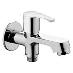 ALTON ESA9215 2-in-1 Brass Bib Cock with Wall Flange (Chrome)