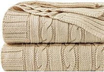 NTBAY 100% Pure Cotton Cable Knit T