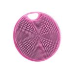 flexii® Silicone Body Scrubber, Exfoliating Premium Body Brush for Sensitive Skin - Extra-Long Lathering Bristles, Ergonomic Handle, Easy to Clean & Eco-Friendly - Blossom Pink