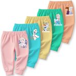 minicult Cotton Baby Pajama Pants with Frozen Character Prints(Frozen)(Pack of 5)(9-12 Months)