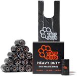 Tuff Pets - Heavy Duty Dog Poop Bag With Handles - 16 Rolls of Pet Waste Bags - Fits in any Dogs Poop Bag Dispenser or Holder - Thick Dog Poop Bags