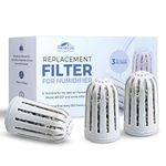 Replacement Filters For Cool Mist Ultrasonic Humidifier - Ceramic Water Filter Parts For Humidifiers - Works For Many Other Brands As Well (3-Pack)