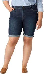 Levi Strauss Signature Gold Women's Mid-Rise Bermuda Shorts (Available in Plus Size), (New) Dark Orbit Short, 20 Plus