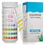 Luxbird 7 in 1 Aquarium Test Strips, Fish Tank Test Kit, 100 Strip Pack, Freshwater Aquarium Test Kit to Detect pH Nitrite Nitrate Chlorine Carbonate Total Alkalinity Hardness