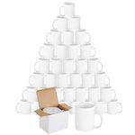 Sublimation Mugs Blank 11 oz Plain White Coffee Mug with Gift Boxes, Double ORCA Coated Ceramic Mugs for Sublimation Printing Heat Press (36pcs)