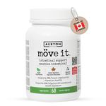 Möve it All-Natural Laxative Free Stool Softener by Aeryon Wellness | IBS Relief with Digestive Enzymes | Provides Bloating Relief, Restores Gut health | Natural Colon Cleanser (60 Veggie Capsules)