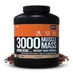 QNT Muscle Mass 3000 Powder|Weight Gainer & Muscle Gainer Supplement|3Kg Coffee Flavour|20 Servings (18G Protein, 1.5G Dietary Fibre, 112G Carbs)