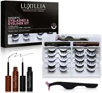 Luxillia Magnetic Eyelashes with Applicator Kit - 13 Set Natural Lashes