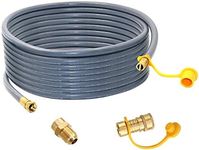 Upgraded 36 Feet 1/2 Inch Natural Gas Hose Propane Hose Extension kit with Quick Connect Fittings fit for Weber Grill Gas Conversion kit BBQ, Pizza Oven, Patio Heater and More NG Appliance - CSA