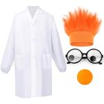 Halloween Costume Accessories Set Adult Cosplay Character Wiggly Glasses Orange Nose Hairy Headband One Size Fits Most