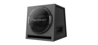 Pioneer TS-WX1210AH active subwoofer, powerful enclosure subwoofer with 1500 W maximum power, 30 cm subwoofer in MDF enclosure, IMPP diaphragm, black, rated input power 600 W