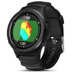 Voice Caddie A3 Golf Watch Subscription Free with Green Undulation, 40k+ Preinstalled Courses, Lightweight w/Slope Mode 1.3" Color Touchscreen, Pin Reload, Smart Green View Golf GPS & Fitness Mode BK