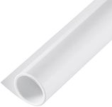 Meking White PVC Backdrop, 23.6"x51" Photography Backdrop Matte & Reflective PVC Background Dual Side Vinyl Backdrop for Product Video Photography Studio (60x130cm)