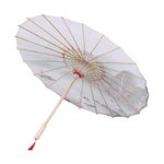 TOYANDONA Oiled Paper Umbrella Chinese Japanese Umbrella Parasol Vintage Asian Silk Umbrella for Wedding Parties Photography Costumes Cosplay (Green)