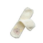 The Purple Tree Cute Bear Woollen Fleece Socks For Women and Girls (1 pair, Cream) Winter socks, cute socks, girly socks, fuzzy socks, warm socks, best gift for girls