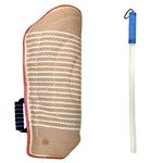 Professional Dog Bite Training Set Dog Bite Sleeve Arm with Whip Agitation Stick for Dogs Training Equipment Protection for Biting Playing Tugging Toy Interactive Pitbull German Shepherd Puppy K9