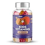 Kids Vitamins - Orange & Raspberry Flavour - Kids Multivitamin Gummy with Vitamin D and Choline - Suitable for Children Aged 3+ - Kids Vitamins Multivitamins (60 Gummies)