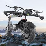 Off Road Electric Scooter for Adults, 10 inch VS6 Pro Pure Escooter, 58V 20.8Ah Battery Folding Scooters, 60-80 km Range, 150 kg Load HD Display Dual Shock Absorption & Motors All Terrain e Scooter