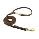 Long Leather Dog Leash