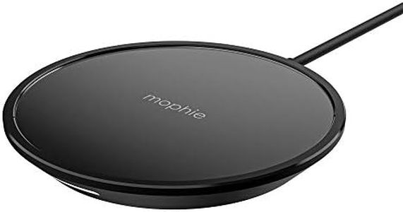 mophie Wireless Charge Pad - Apple Optimized - 7.5W Qi Wireless Technology for Apple Airpods, iPhone 11, 11 Pro, 11 Pro Max, XR, XS Max, X/XS, 8 and 8 Plus - Polished Black (409903447)