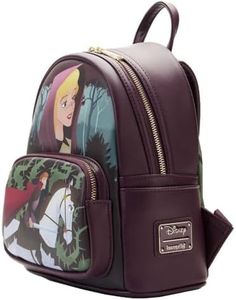 Loungefly Sleeping Beauty (1959) - Aurora Scene Faux Leather Mini Backpack, 10-Inch Height