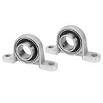 HiPicco Pillow Block Bearing, 2Pcs KP006 Flange Mounted Pillow Bearings - Bore 30mm/1.18" ID Self Alignment Zinc Alloy Plummer Block Bearing for Diameter 30mm Linear Shaft Rod