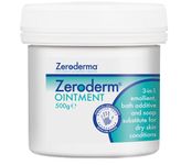 Zeroderma Zeroderm Ointment, 3-in-1 Emollient, Bath Additive, and Soap Substitute for Dry Skin Conditions, Soothing and Hydrating Formula, Dermatologist Recommended Relief for Sensitive Skin, 1 x 500g