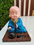 PRIMEFAIR Small Monk Cute Decoration Light Energy Sensing Solar Function Monk for Living Room (Multicolor)