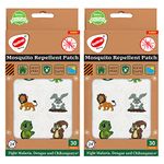 RunBugz Mosquito Repellent Patches For Kids - 30 Patches - Pack of 2 - Deet-Free - Waterproof - Natural