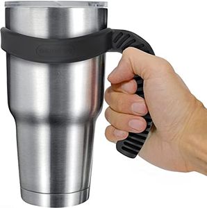 CHILLOUT LIFE Handle for YETI Cup 30 oz - Ozark Trail & 30 oz Tumblers, Comfortable Replacement Handle for 30 oz YETI Tumbler & More (Black Handle Only)