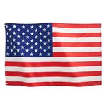 Runesol America, USA Flag 3x5, 91x152cm, United States, Independence Day 4th July, 4 Grommets, Brass Eyelet in Every Corner, Celebrate American, Red, White, Blue, Premium Flags, Waterproof