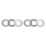 uxcell AXK2035 Thrust Needle Roller Bearings with Washers 20mm Bore 35mm OD 2mm Width 2pcs