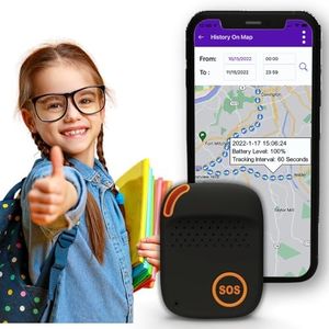 SecuLife SecuLife Kids GPS Tracker, Real-Time Tracking for Kids Ages 6+, SOS Button, 2-Way Speakerphone Safety Device for Kids - Special Needs, Autism, Down Syndrome