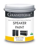 GRANOTONE Speaker Paint Black 1 Quart Texture Coating for Speaker Cabinets, Road Cases, Metal & Furniture, Roller Application, Water-Based