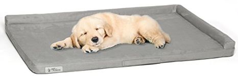 PetFusion PuppyChoice Puppy Crate Mat with Water Resistant Machine Washable Cover Dog Bed for Crate - Large (102 x 69 cm)